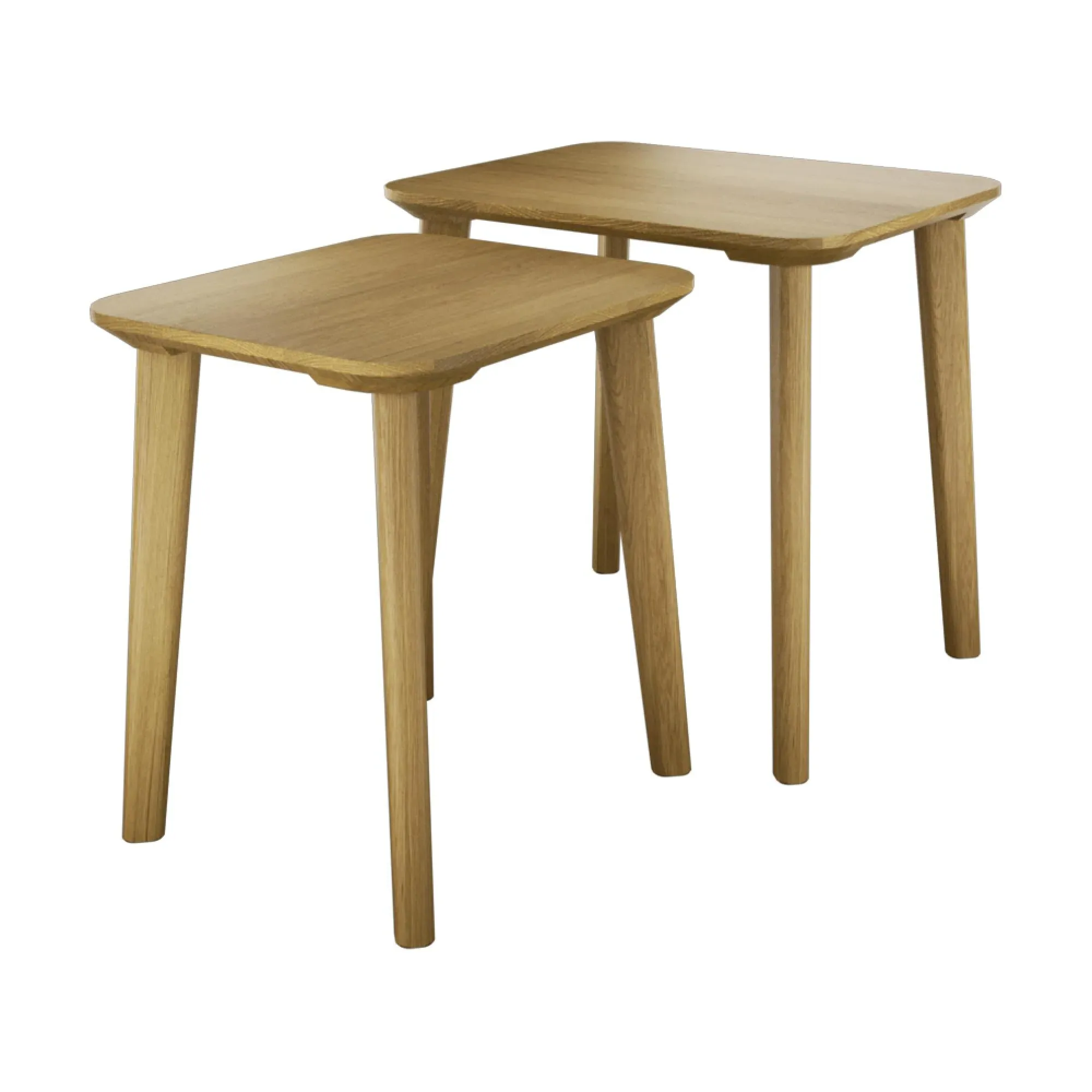 Danish Oak Nest of Tables - Lacquered