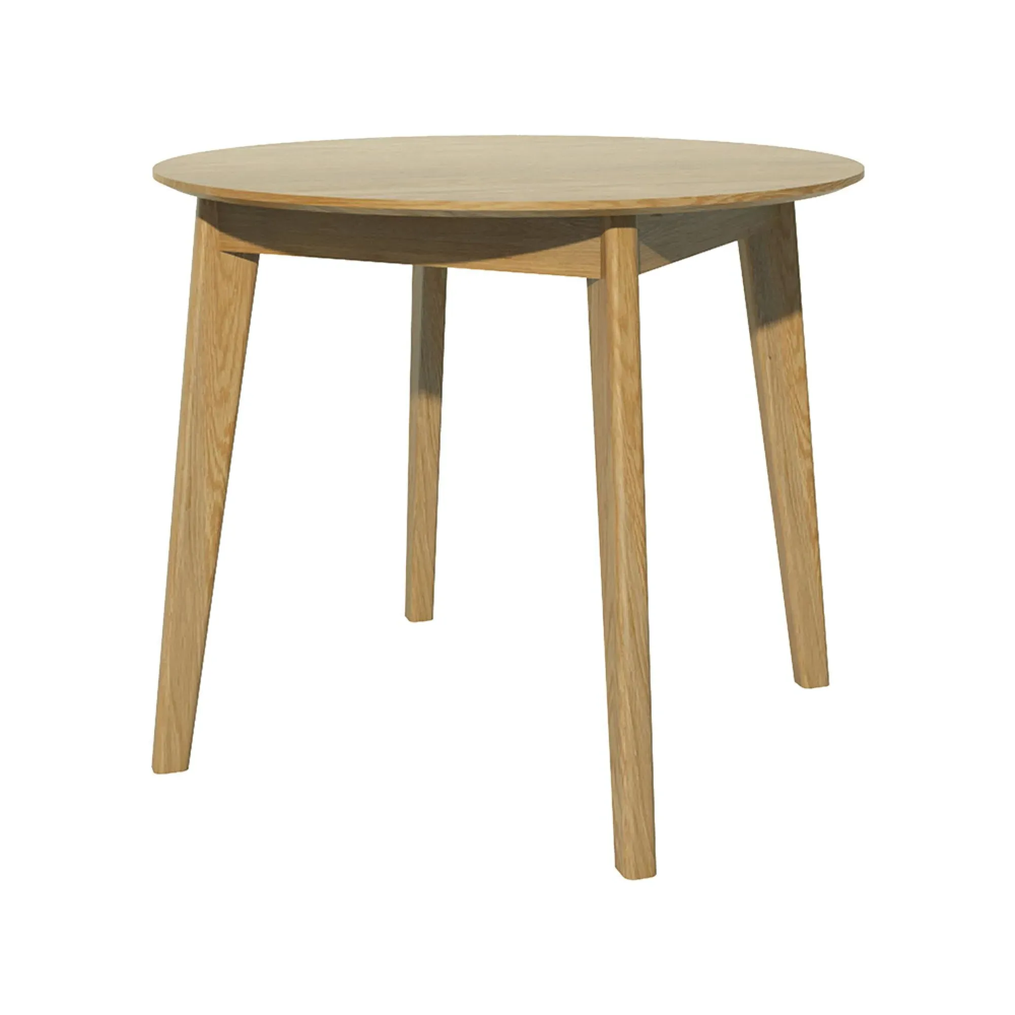 Danish Oak Round Dining Table - Lacquered