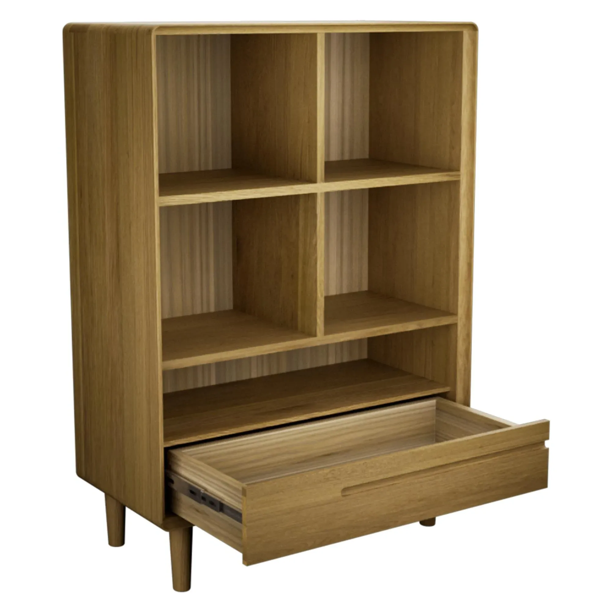 Danish Oak Small Bookcase - Lacquered