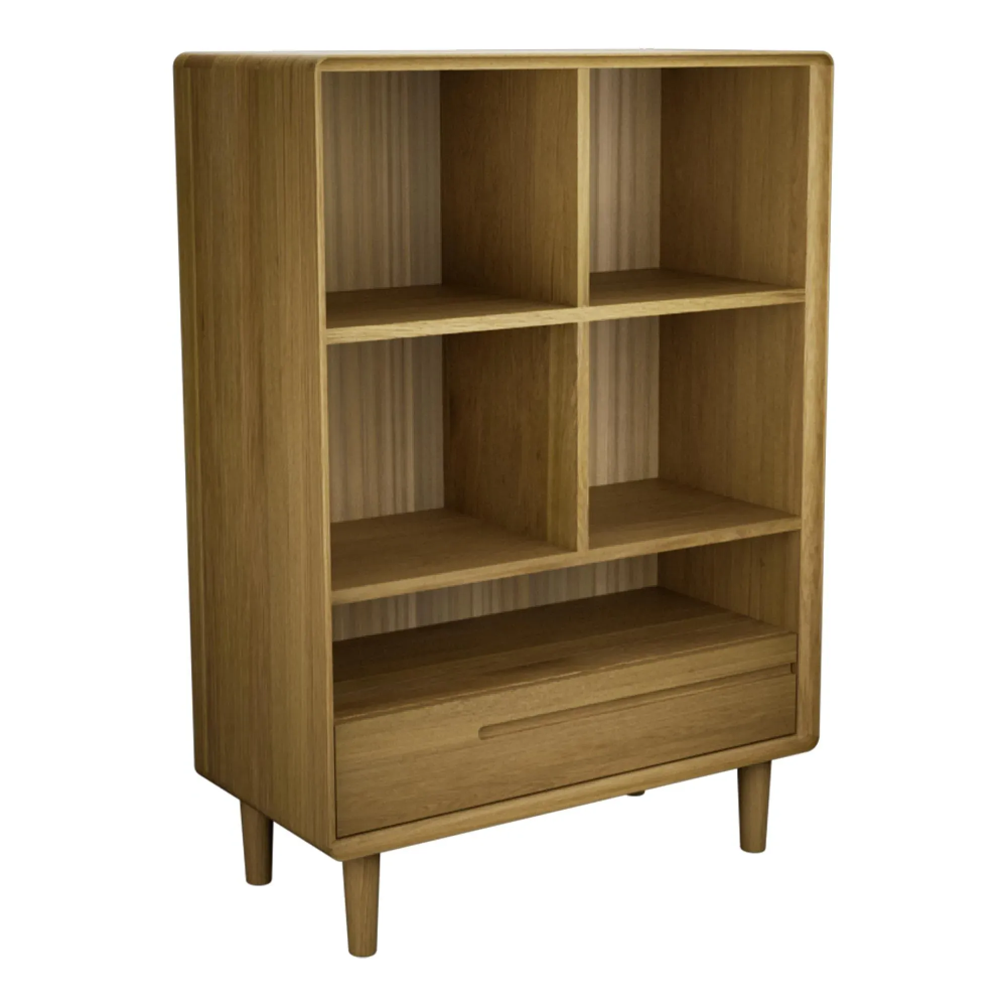 Danish Oak Small Bookcase - Lacquered