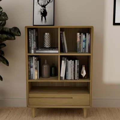 Danish Oak Small Bookcase - Lacquered image