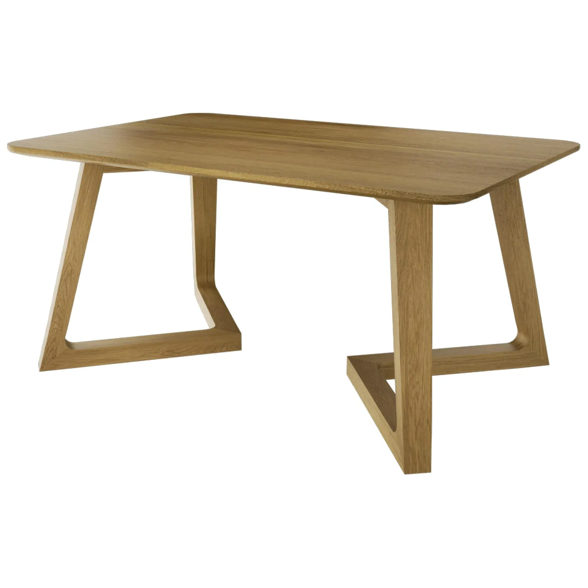 Danish V Oak Medium Lamp Table - Lacquered