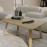 Danish V Oak Medium Lamp Table - Lacquered