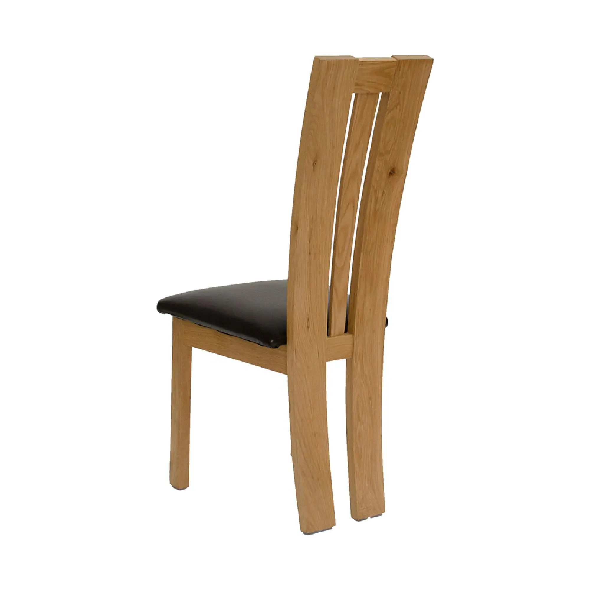 Dennis Dining Chair - Dark Brown, Oak