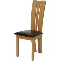 Dennis Dining Chair - Dark Brown, Oak