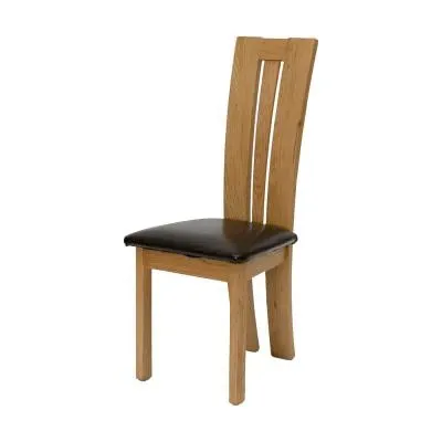 Dennis Dining Chair - Dark Brown, Oak image