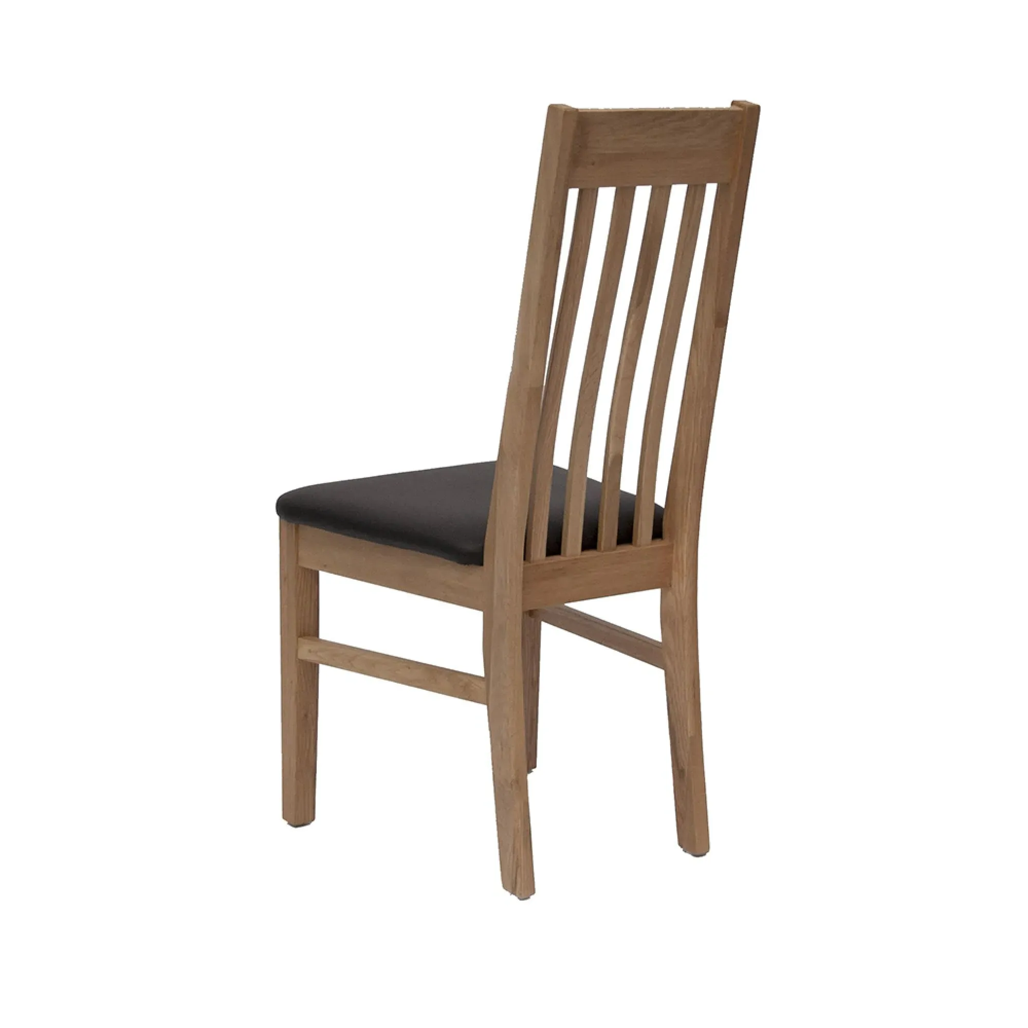 Harold Dining Chair Set of 2 - Dark Brown, Oak