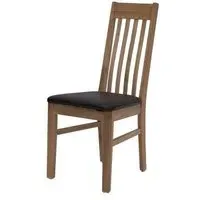 Harold Dining Chair Set of 2 - Dark Brown, Oak