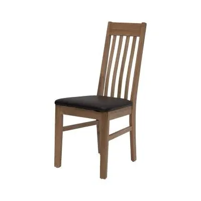 Harold Dining Chair Set of 2 - Dark Brown, Oak image