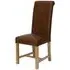 Henry Dining Chair Set of 2 - Mocha, Leather