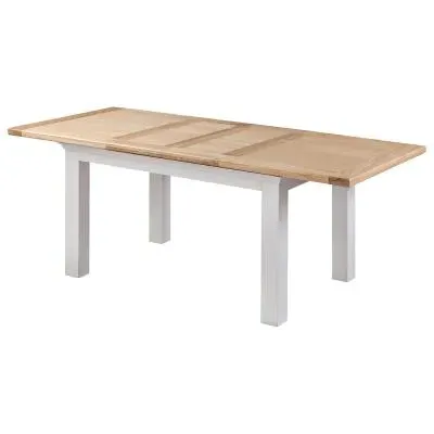 Kingscote 4-8 Seater Extending Dining Table - Oak, Painted image