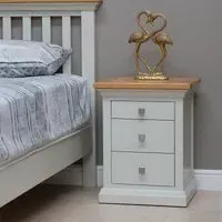 Kingscote Bedside Cabinet - Oak, Painted