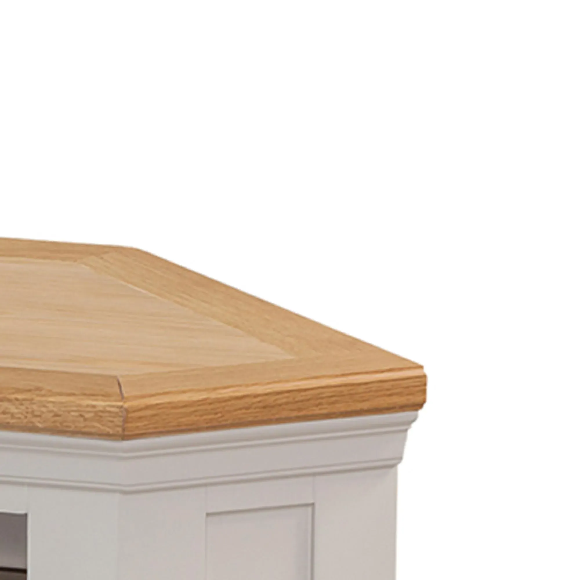 Kingscote Corner TV Unit - Oak, Painted