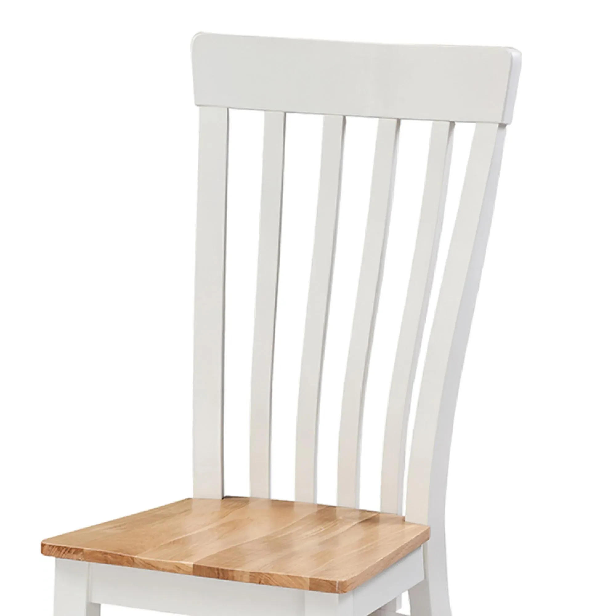 Kingscote Dining Chair with Solid Seat - Oak, Painted