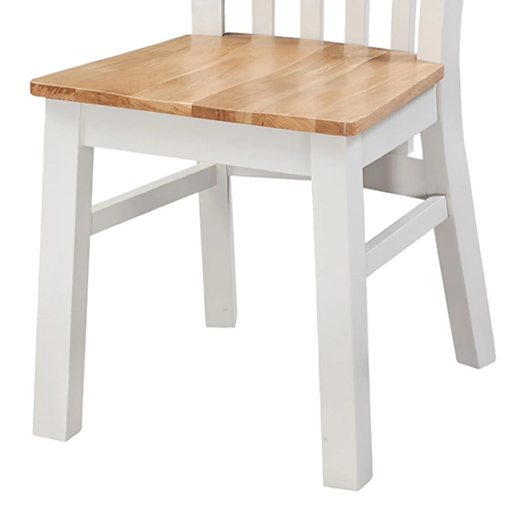 Kingscote Dining Chair with Solid Seat - Oak, Painted