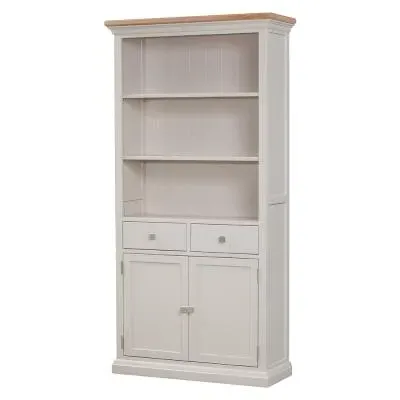 Kingscote Large Bookcase - Natural Oak, Painted image