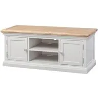 Kingscote Large TV Cabinet - Natural Oak, Painted