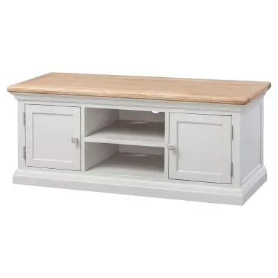 Kingscote Large TV Cabinet - Natural Oak, Painted image