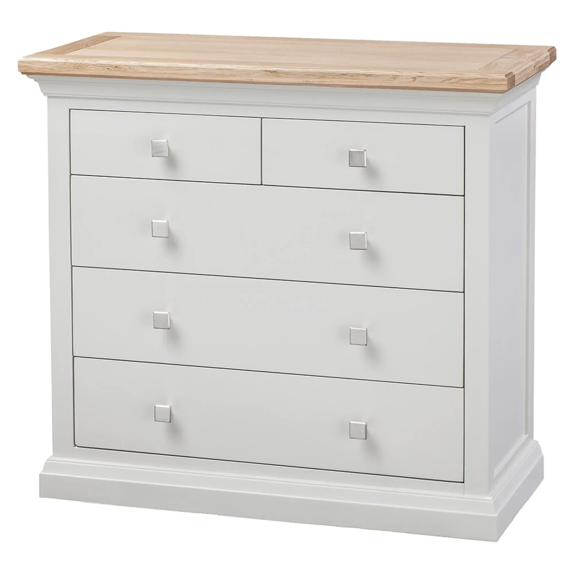 Kingscote Oak 3+2 Drawer Chest - Natural Oak