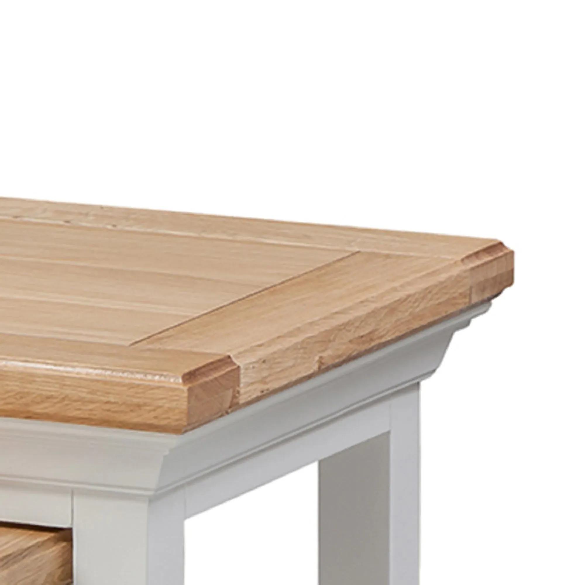 Kingscote Oak Nest of Tables - Natural Oak, Painted