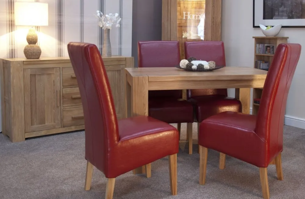 Londonderry 4-Seater Trend Dining Table - Oak, Lacquered