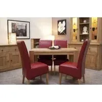 Londonderry 4-Seater Trend Dining Table - Oak, Lacquered