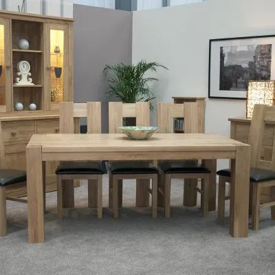 Londonderry Oak 6-Seater Dining Table - Lacquered image