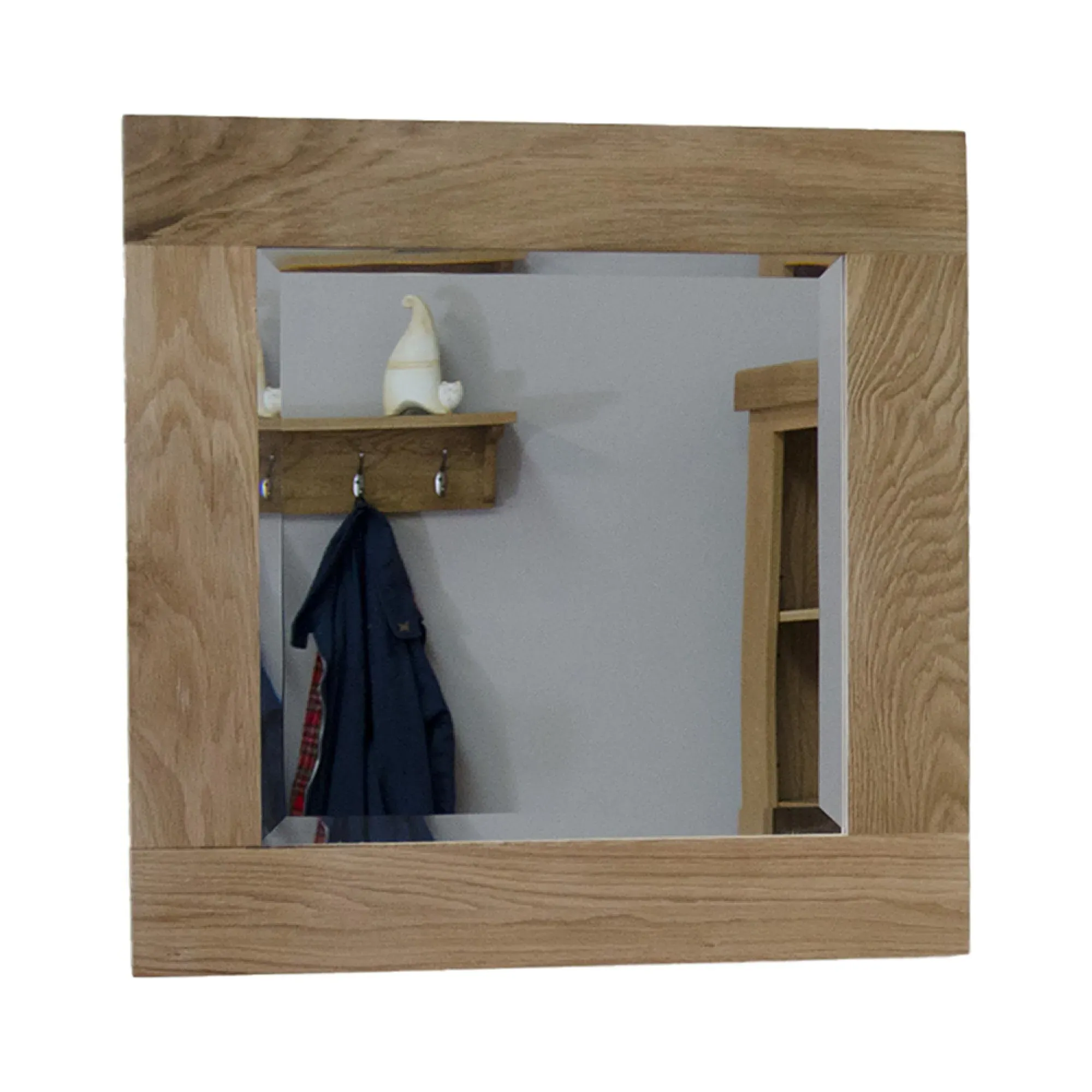 Lyon Square Mirror - Oak