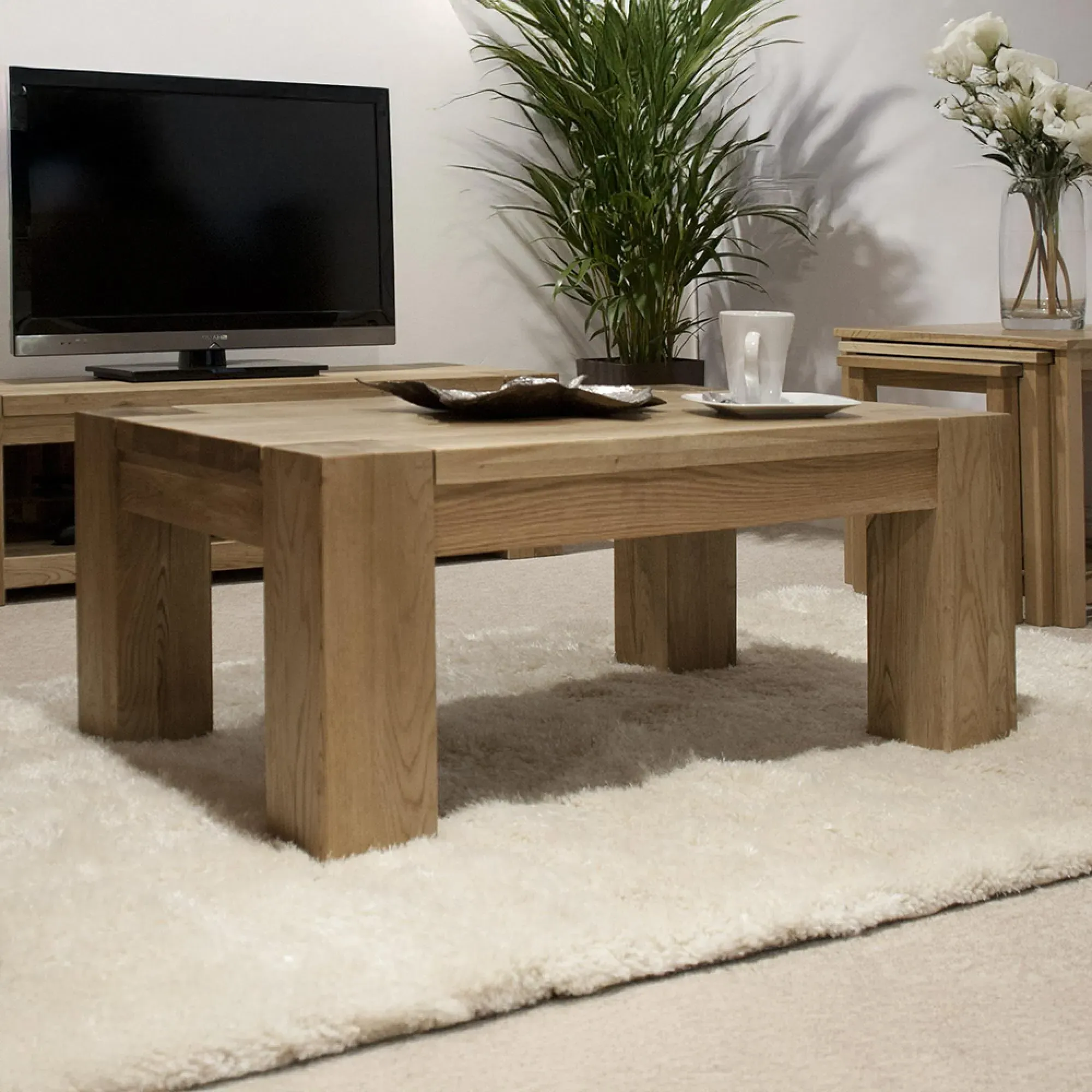 Massive Oak Large Coffee Table - Oak