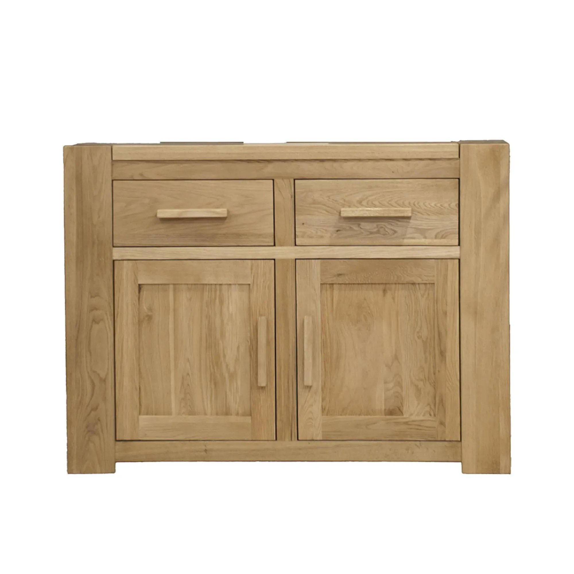 Massive Oak Small Sideboard - Lacquered