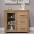 Mobel Oak 1 Door Glazed Chest - Lacquered