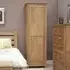 Mobel Oak 1 Door Wardrobe - Lacquered