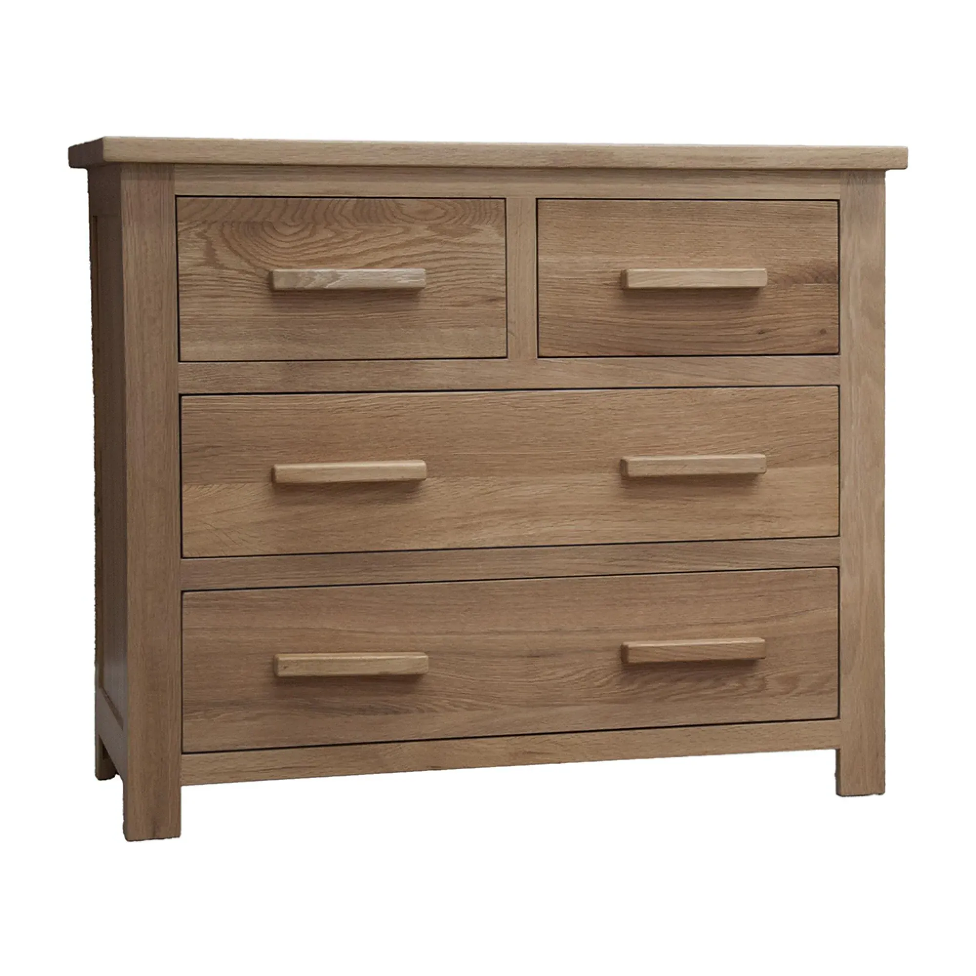 Mobel Oak 2+2 Drawer Chest - Oak