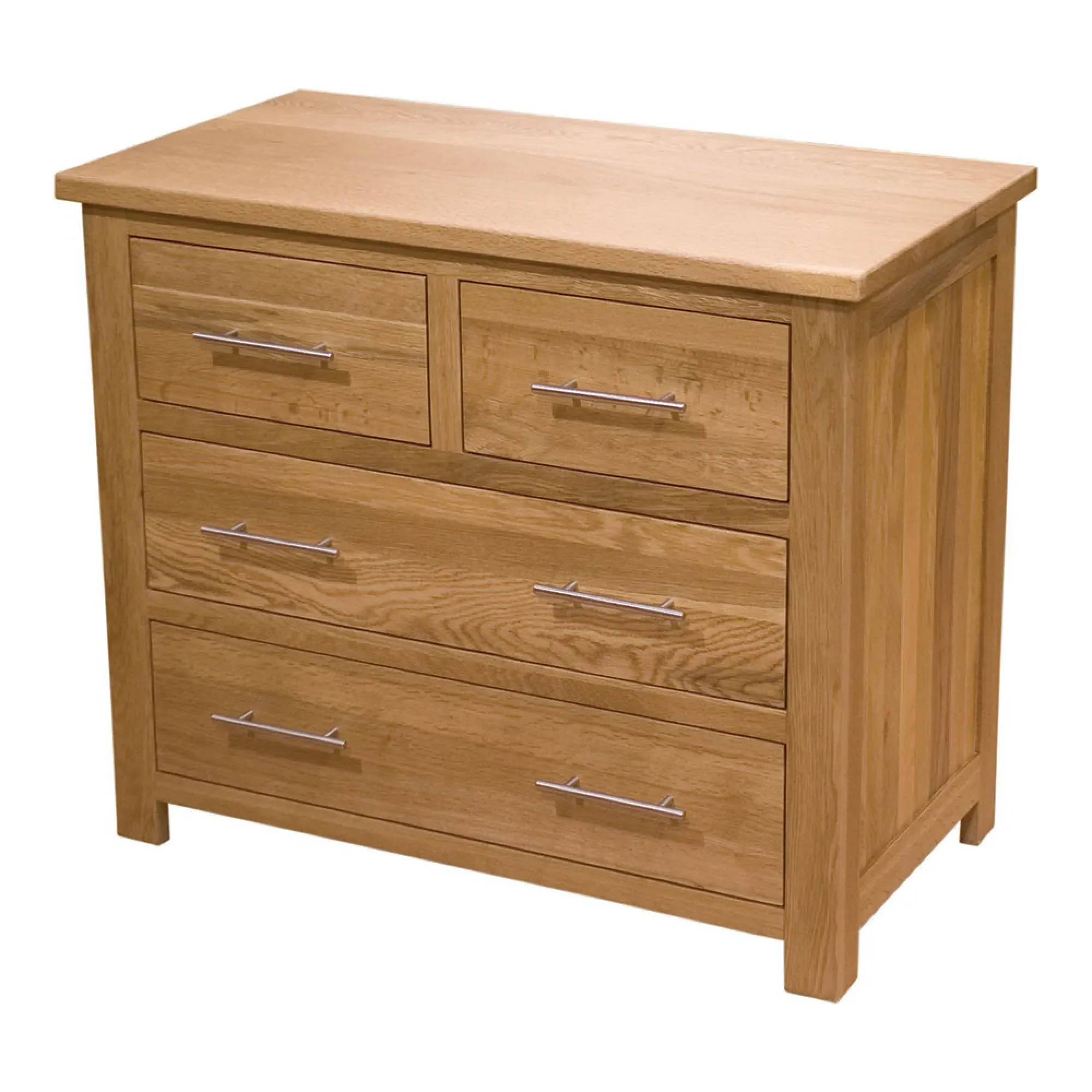 Mobel Oak 2+2 Drawer Chest - Oak