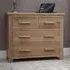 Mobel Oak 2+2 Drawer Chest - Oak