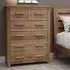 Mobel Oak 4+2 Drawer Chest - Lacquered, Oak