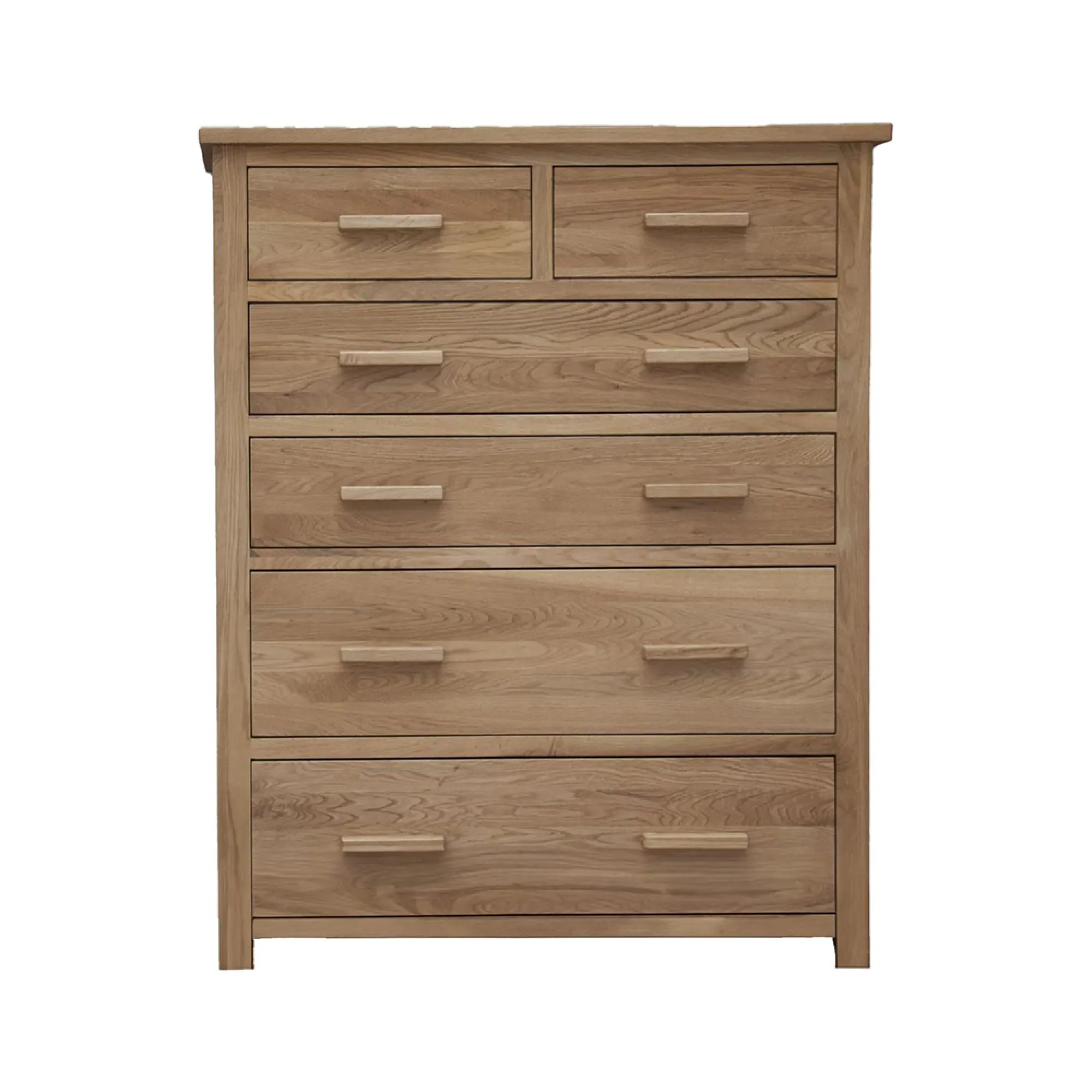 Mobel Oak 4+2 Drawer Jumbo Chest - Lacquered, Oak
