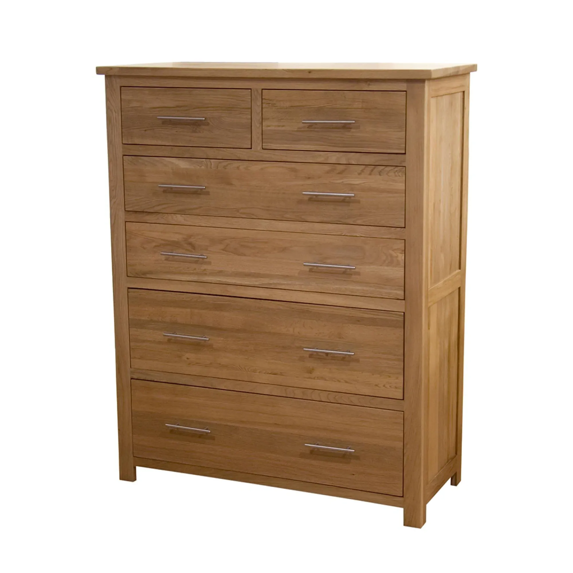 Mobel Oak 4+2 Drawer Jumbo Chest - Lacquered, Oak