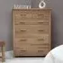 Mobel Oak 4+2 Drawer Jumbo Chest - Lacquered, Oak