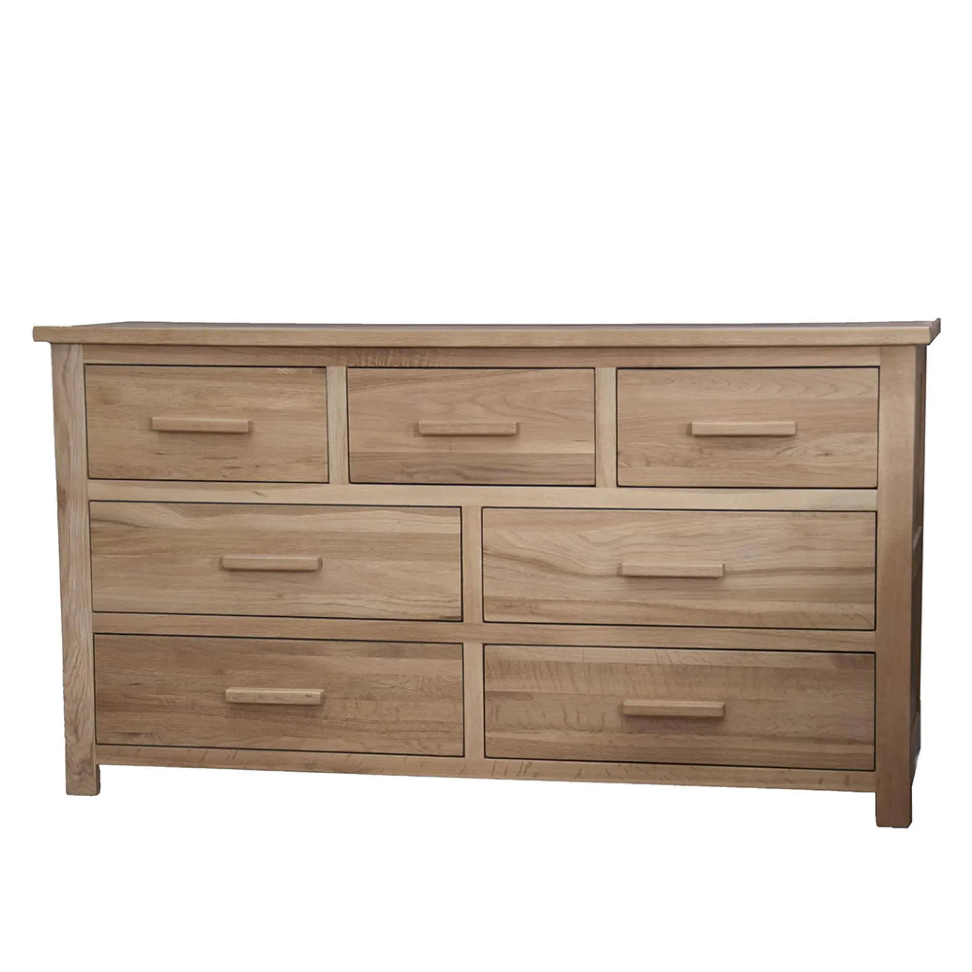 Mobel Oak 4+3 Drawer Chest - Lacquered