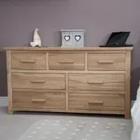 Mobel Oak 4+3 Drawer Chest - Lacquered