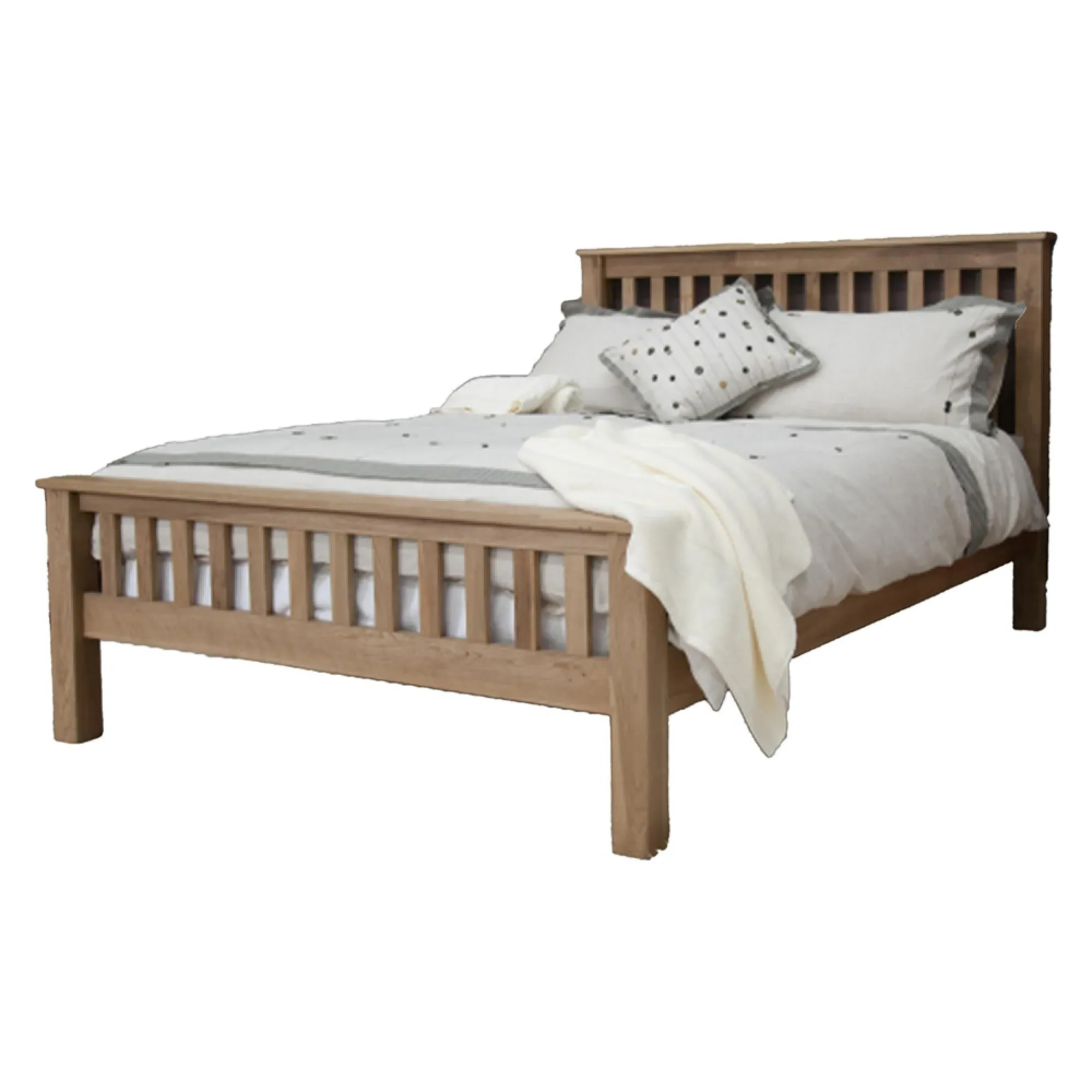 Mobel Oak Bed - Lacquered