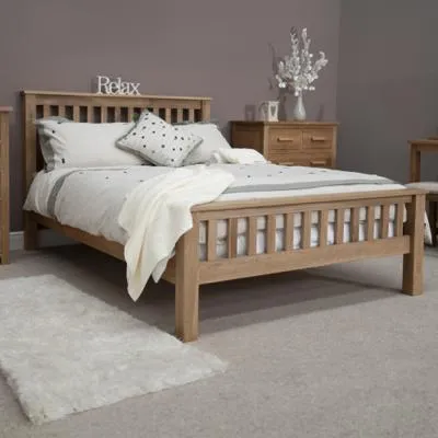 Mobel Oak Bed - Lacquered image