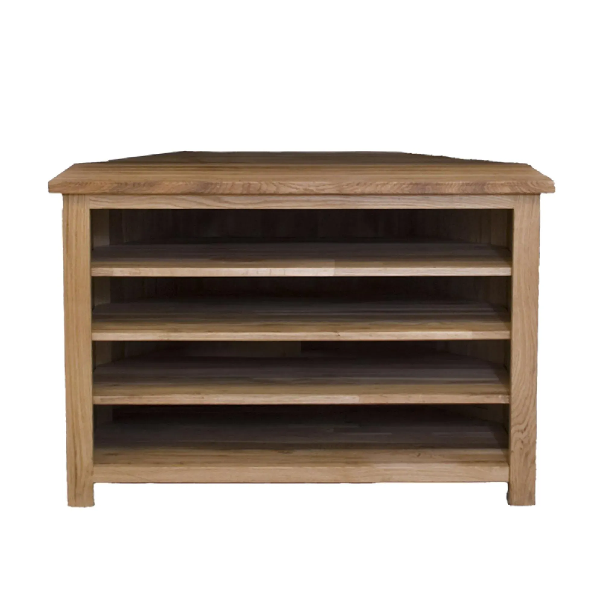 Mobel Oak Corner TV Unit - Lacquered