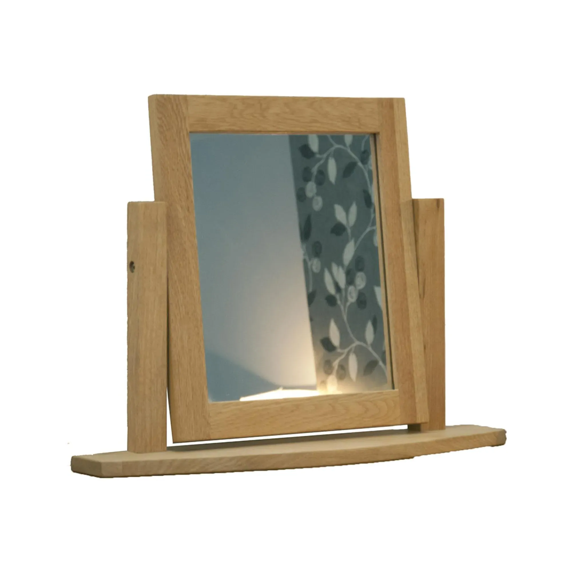 Mobel Oak Dressing Mirror - Lacquered