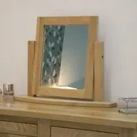 Mobel Oak Dressing Mirror - Lacquered