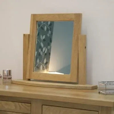 Mobel Oak Dressing Mirror - Lacquered image