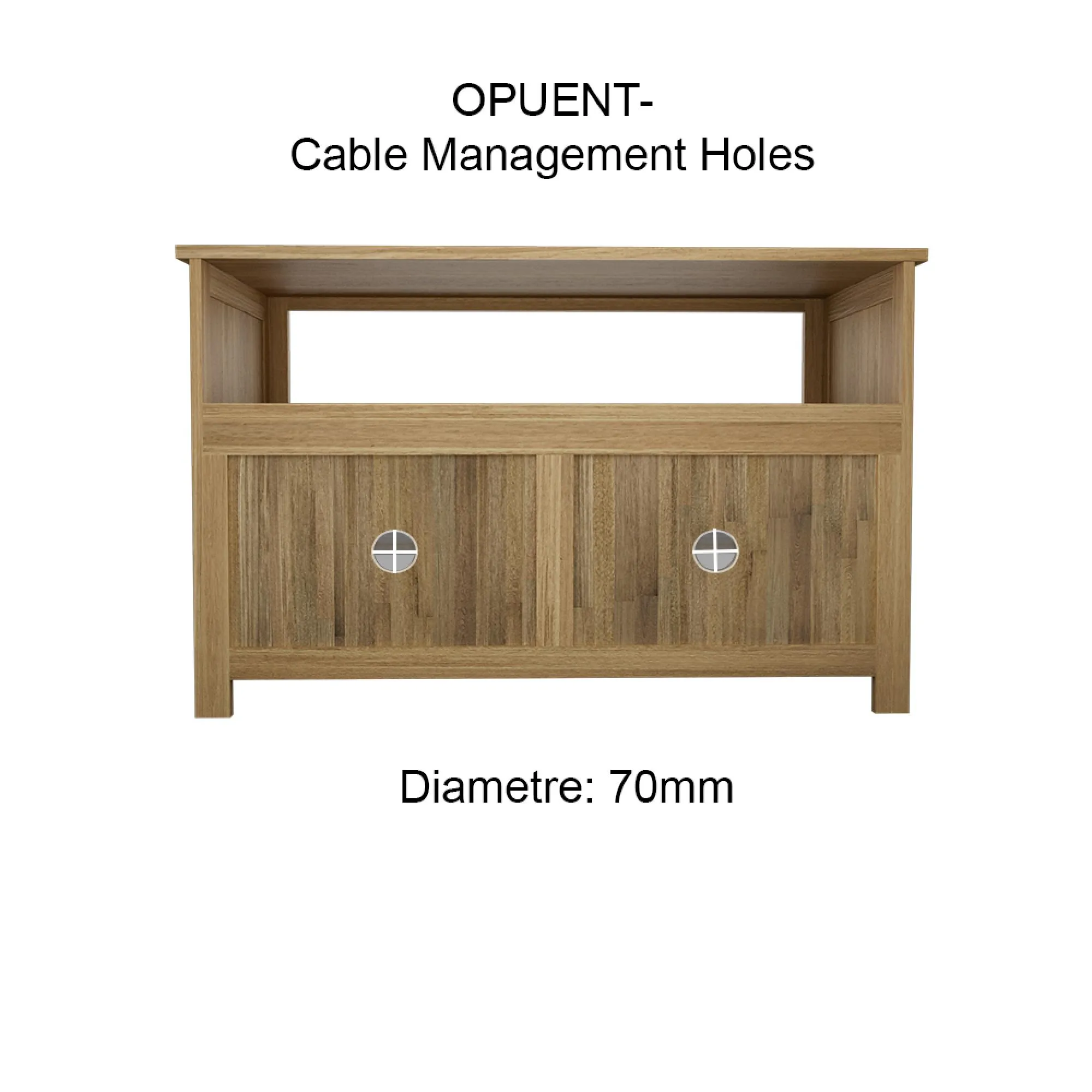 Mobel Oak Entertainment Unit - Lacquered