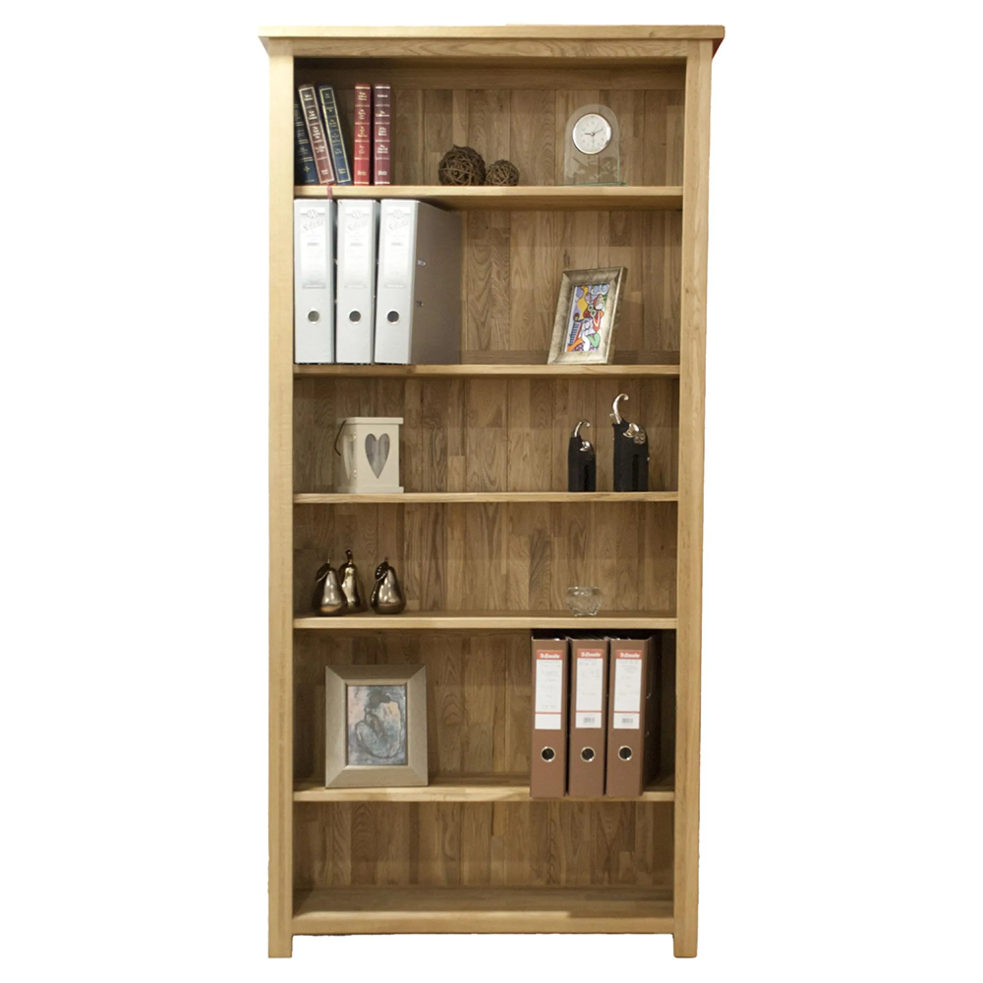 Mobel Oak Large Bookcase - Lacquered