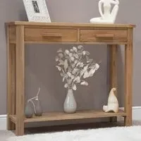 Mobel Oak Large Console Table - Lacquered
